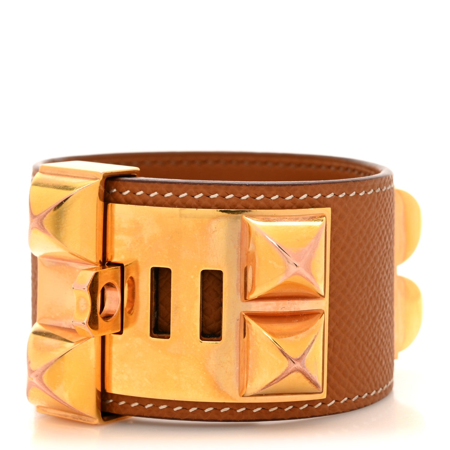 Hermes Epsom Collier de Chien CDC Bracelet T3 Gold 3 of 5