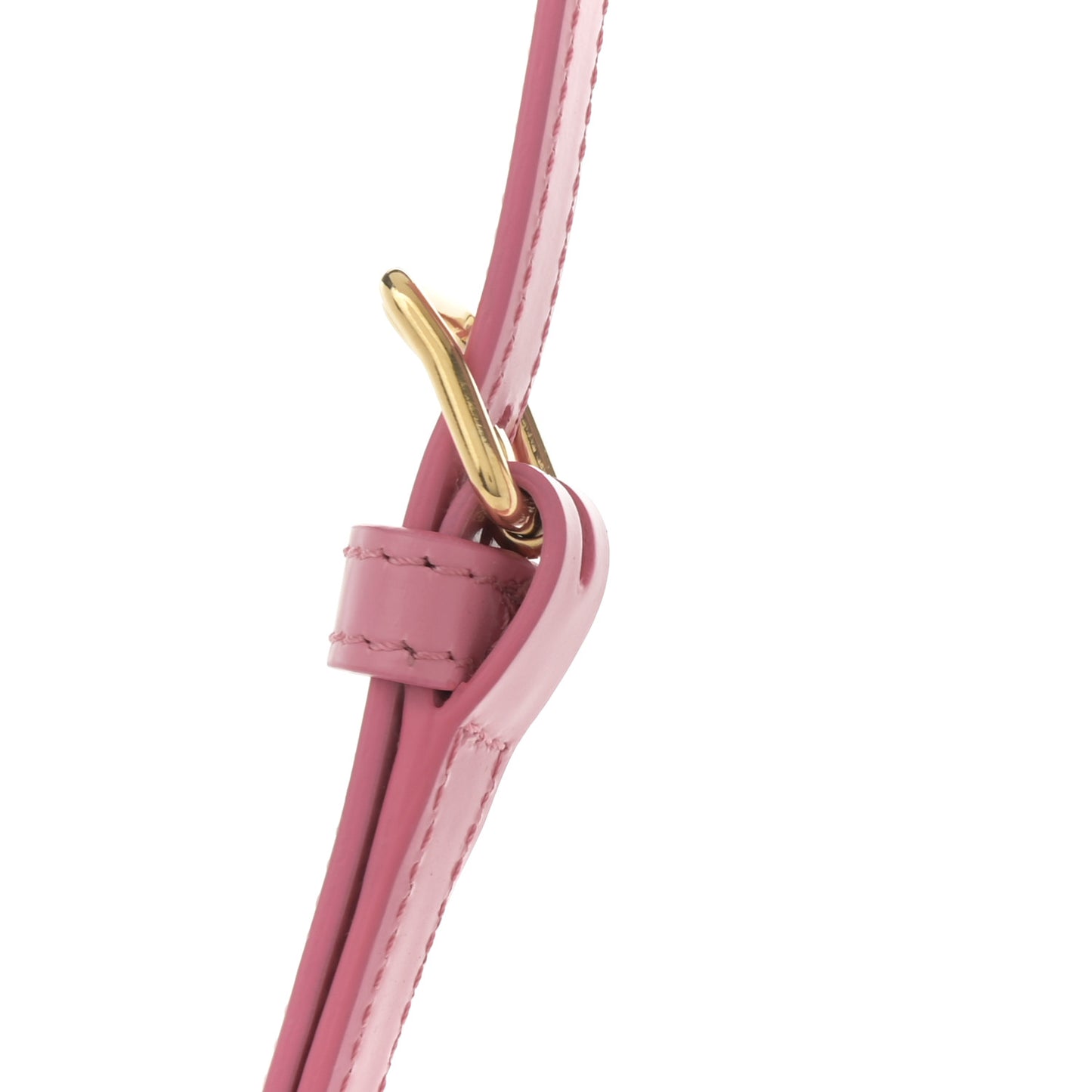 Shiny Calfskin Triomphe Shoulder Bag Flamingo