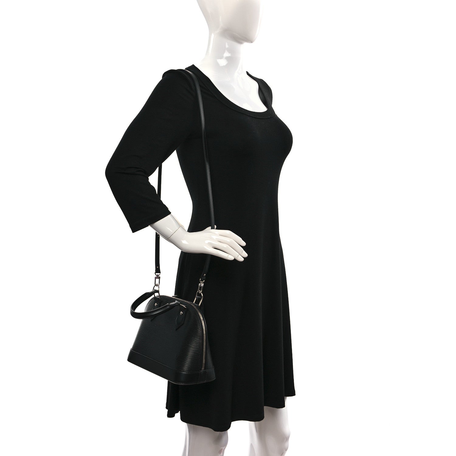 Louis Vuitton Epi Alma BB Black 2 of 8