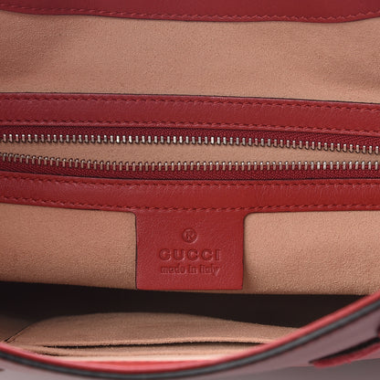 Gucci Calfskin Web Embroidered Medium Dionysus Hobo Hibiscus Red 6 of 11