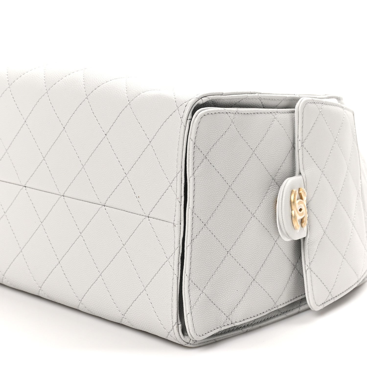 Chanel Caviar Quilted Medium Chanel 25 Handbag Light Gray 11 of 11