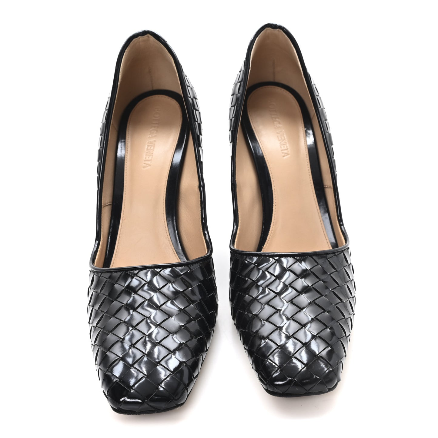 Nappa Intrecciato Comet Pumps 38 Black