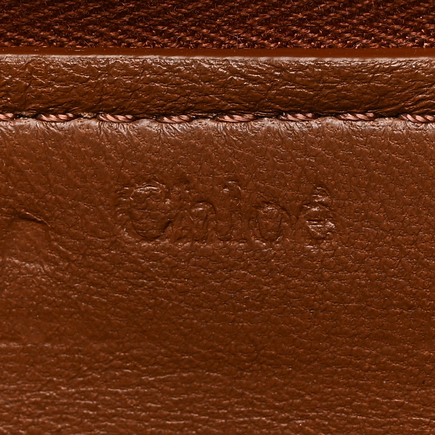 Chloe Grained Calfskin Marcie Long Zip Around Wallet Tan 6 of 8