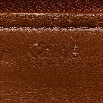 Chloe Grained Calfskin Marcie Long Zip Around Wallet Tan 6 of 8