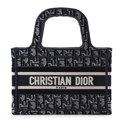 Christian Dior Oblique Mini Book Tote Blue Multicolor 1 of 9