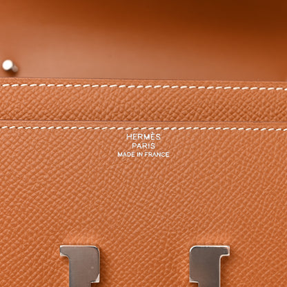 Hermes Epsom Constance Long Wallet To Go Gold 6 of 9