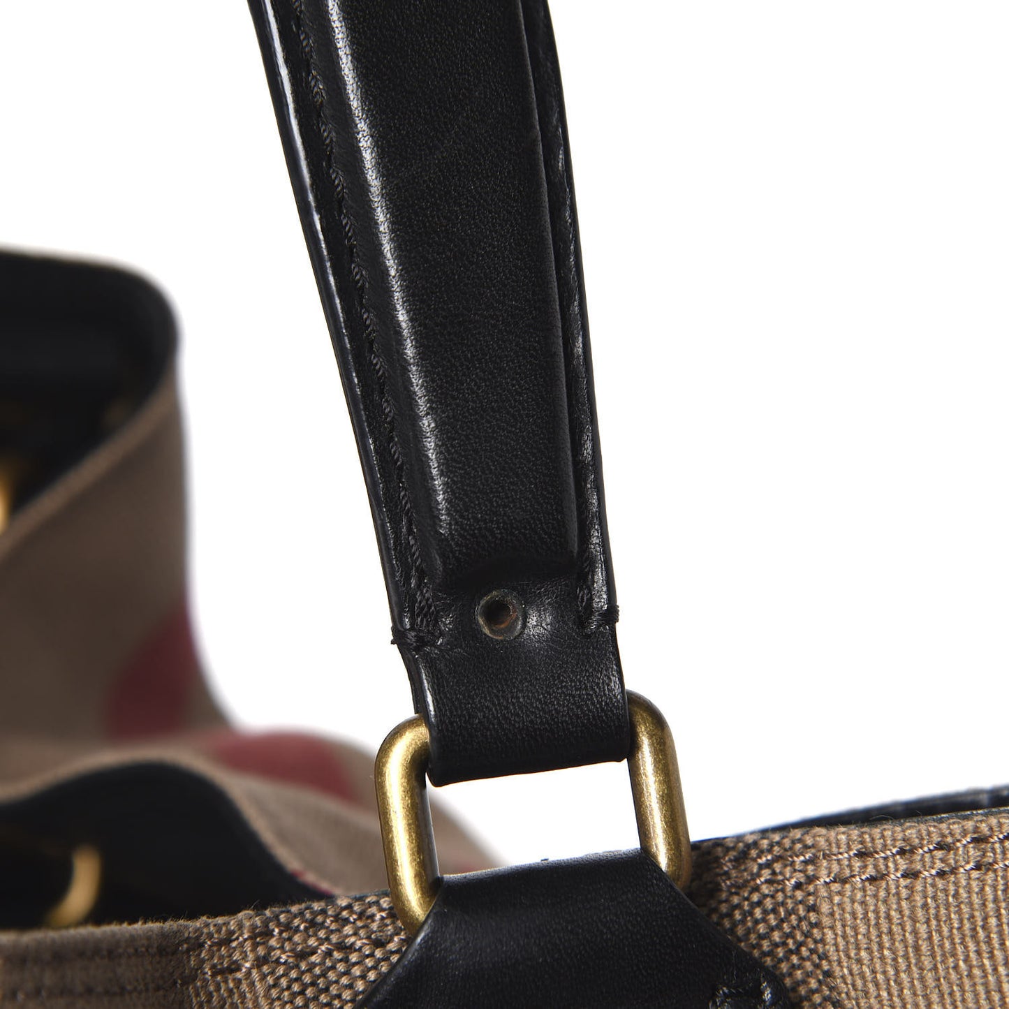 Canvas Mega Check Medium Ashby Hobo Black