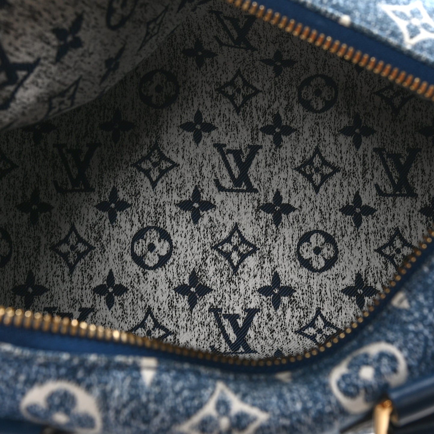 Monogram Jacquard Denim Speedy Bandouliere 25 Bleu