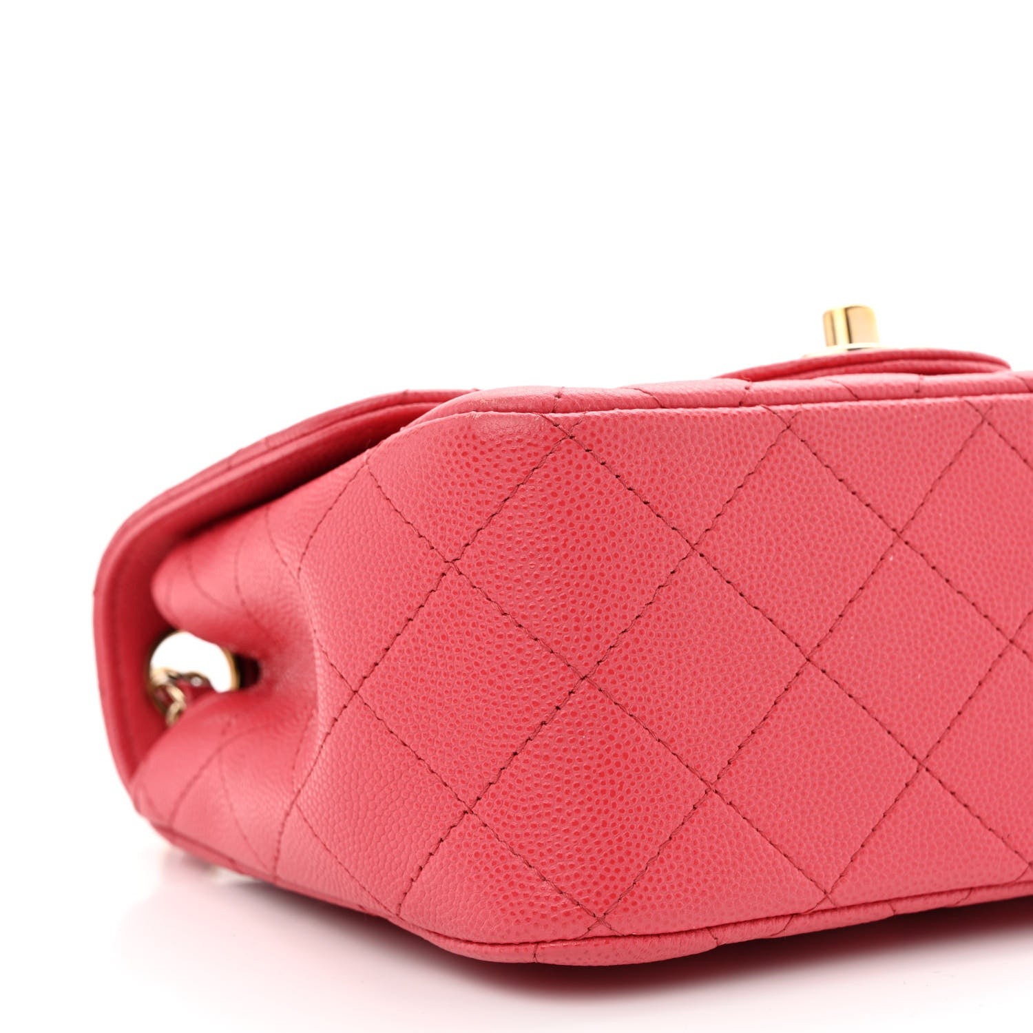 Chanel Caviar Quilted Mini Square Flap Pink 9 of 11