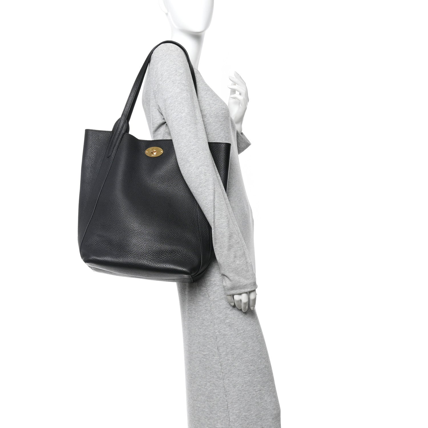 Mulberry Heavy Grain Bayswater North South Tote Black 2 of 10