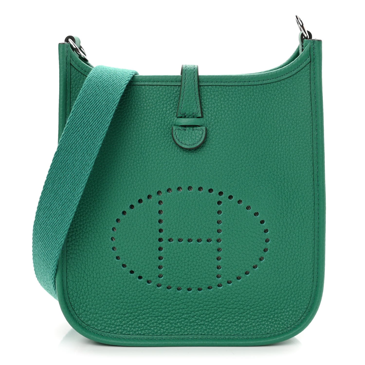 Hermes Taurillon Clemence Evelyne TPM Vert Jade 1 of 10