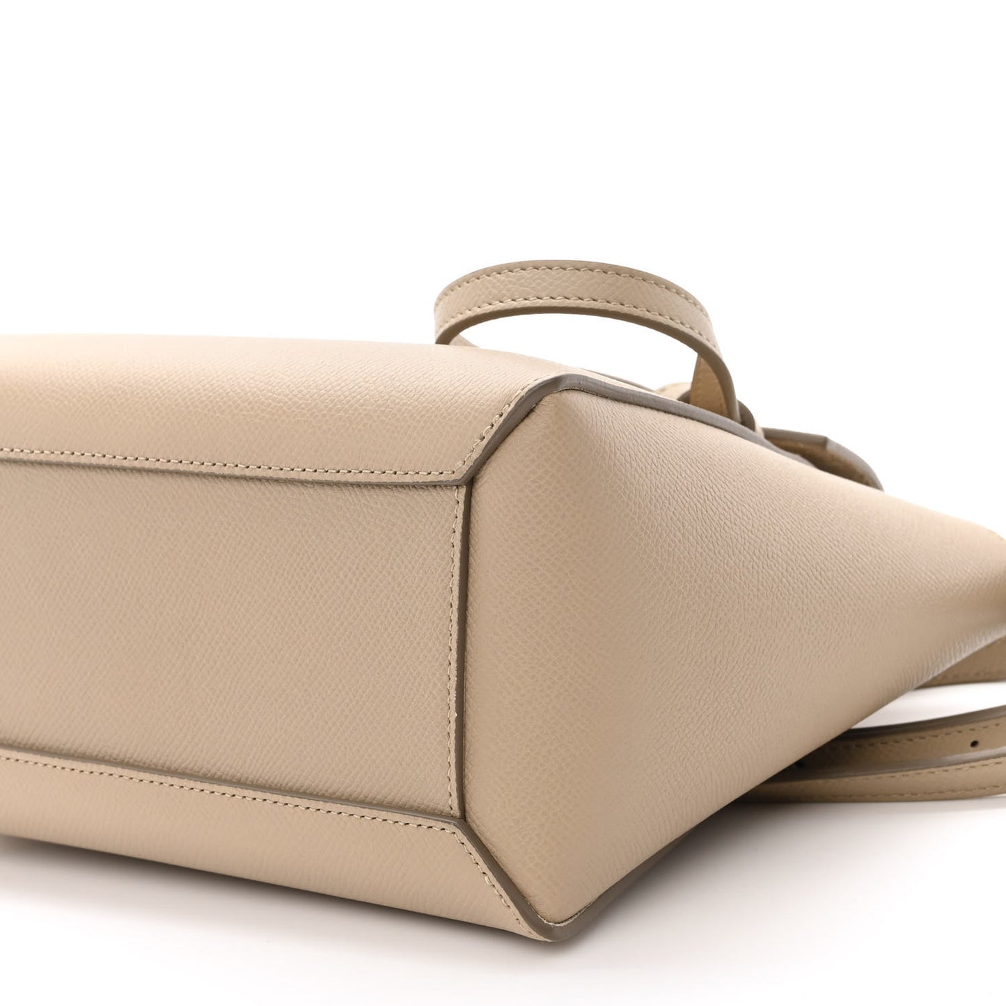 Grained Calfskin Nano Belt Bag Light Taupe