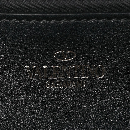 Valentino Garavani Calfskin Rockstud Phone Case With Chain Black 5 of 7