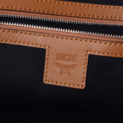 MCM Visetos Medium Anya Shopper Tote Black 6 of 10