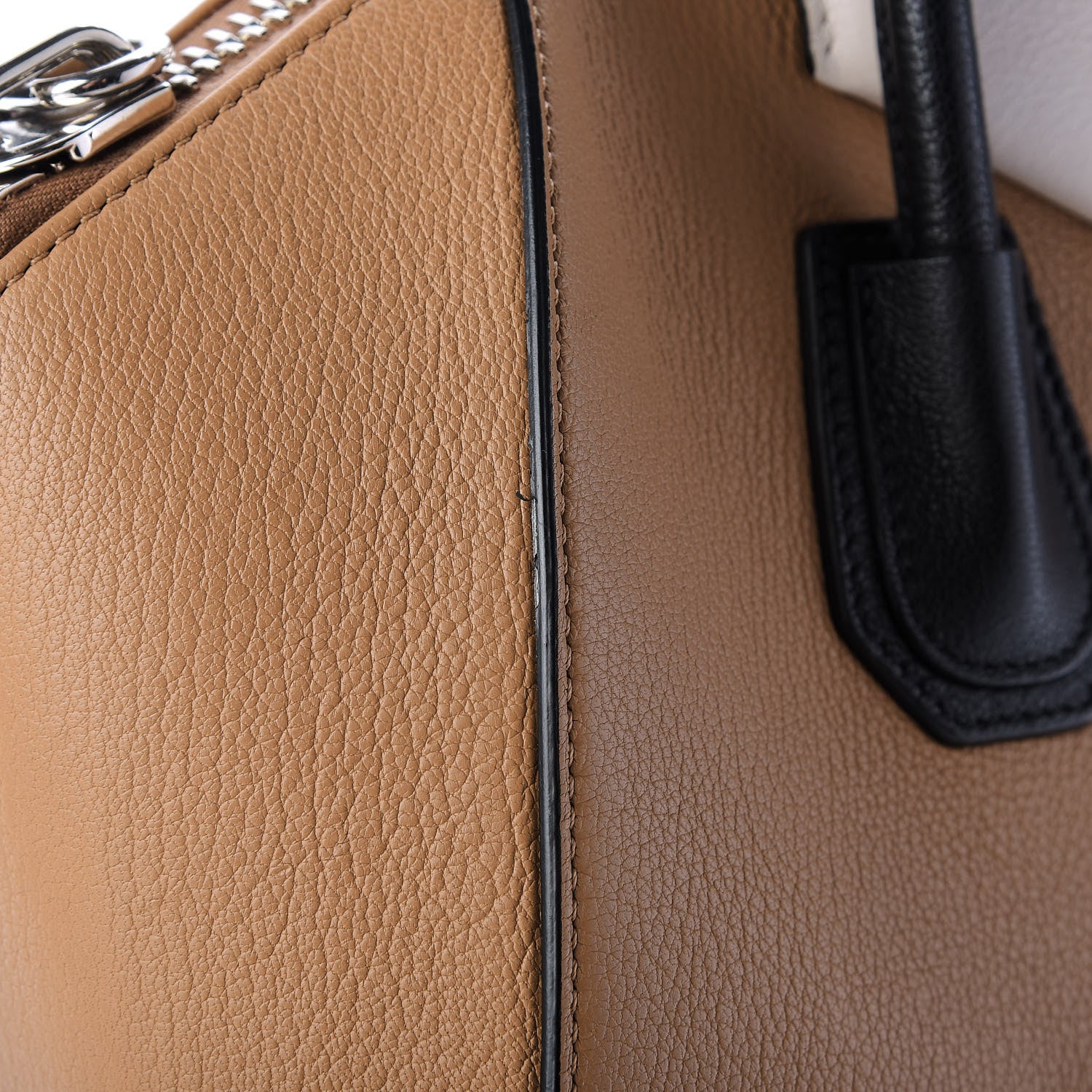 Givenchy Sugar Goatskin Medium Tri-Color Antigona Beige Black White 9 of 11