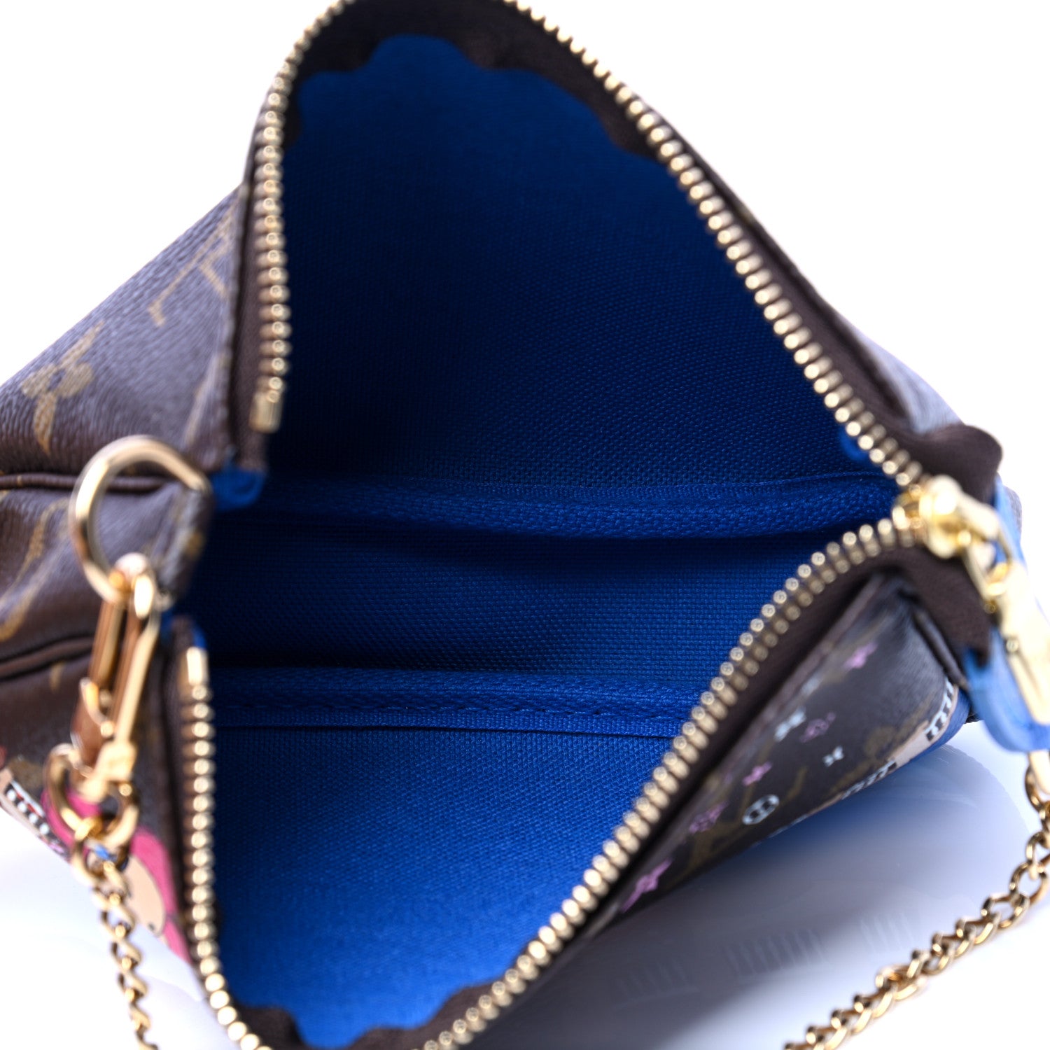 Louis Vuitton Monogram 2019 Christmas Animation Mini Venice Pochette Accessories Blue 3 of 4