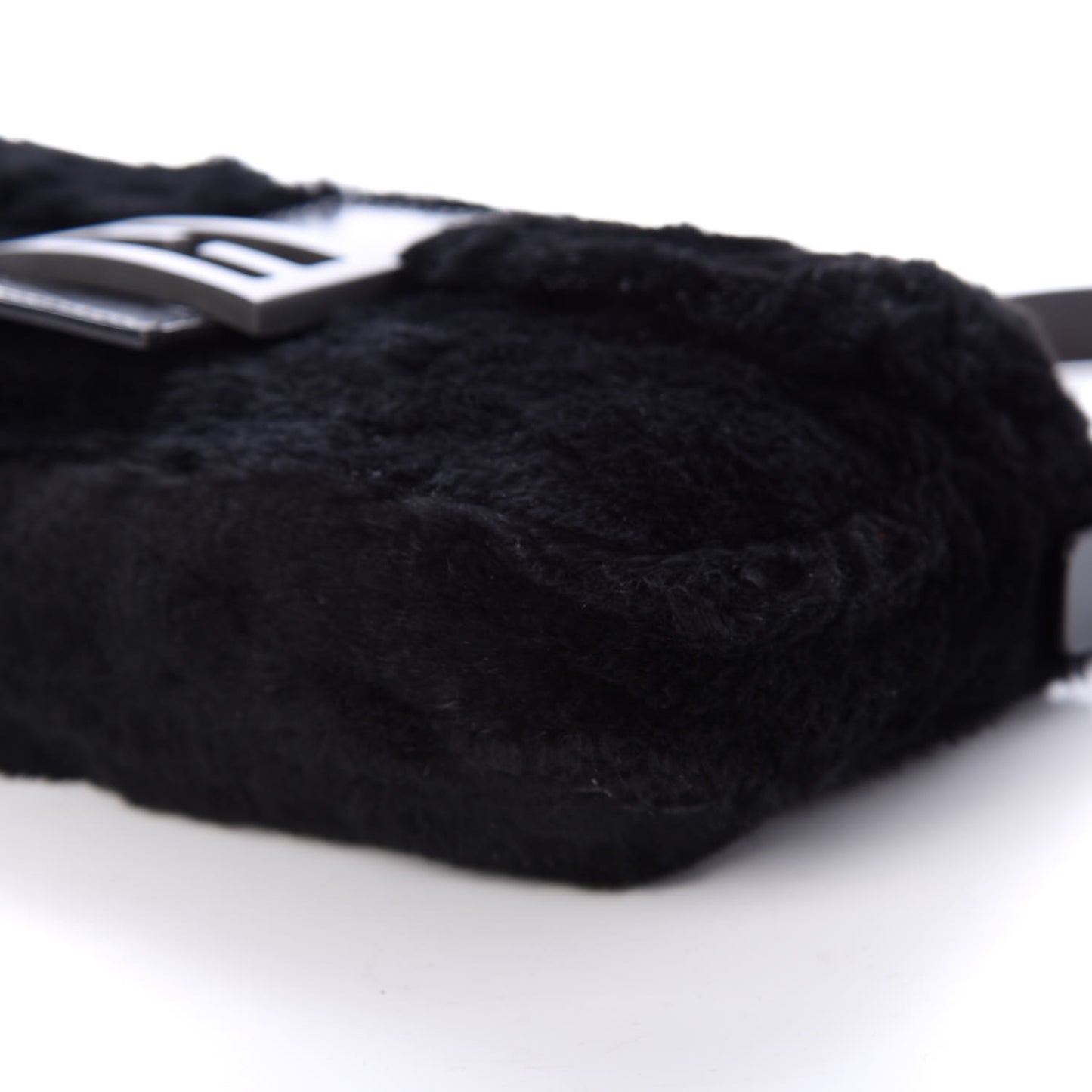 Rabbit Fur Baguette Black
