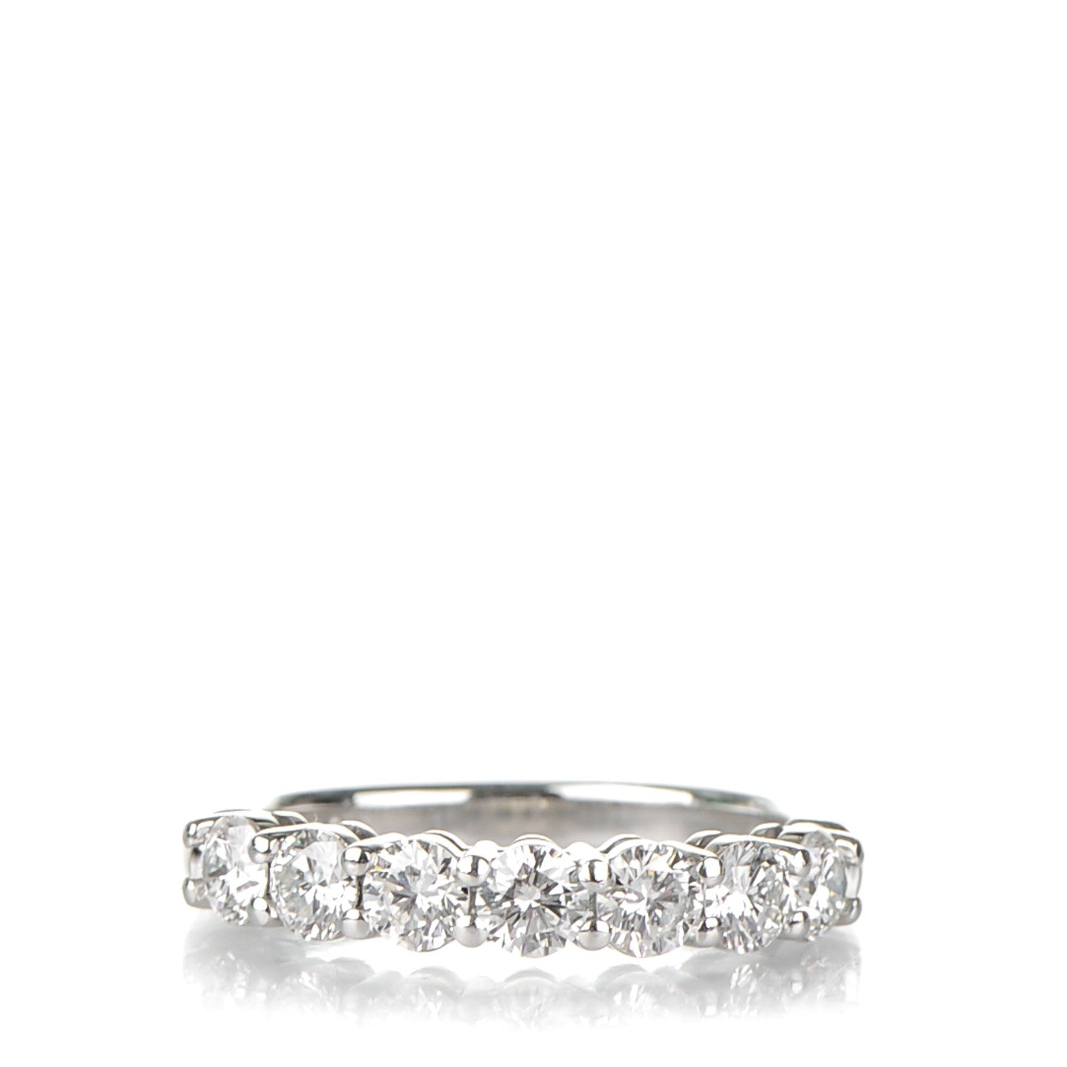 Tiffany Platinum Diamond .85ctw 3.5mm Embrace Half Circle Band Ring 50 5.5 1 of 5