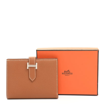 Hermes Epsom Bearn Compact Wallet Gold 8 of 8