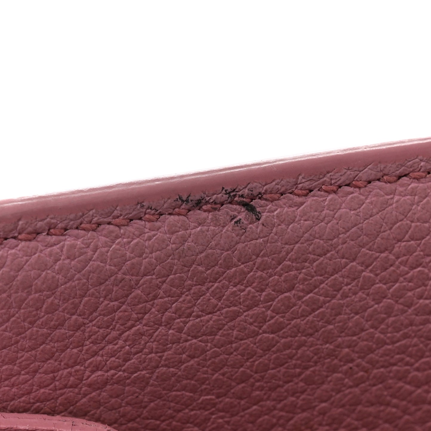 Grained Calfskin Baby Sac De Jour Dark Rose