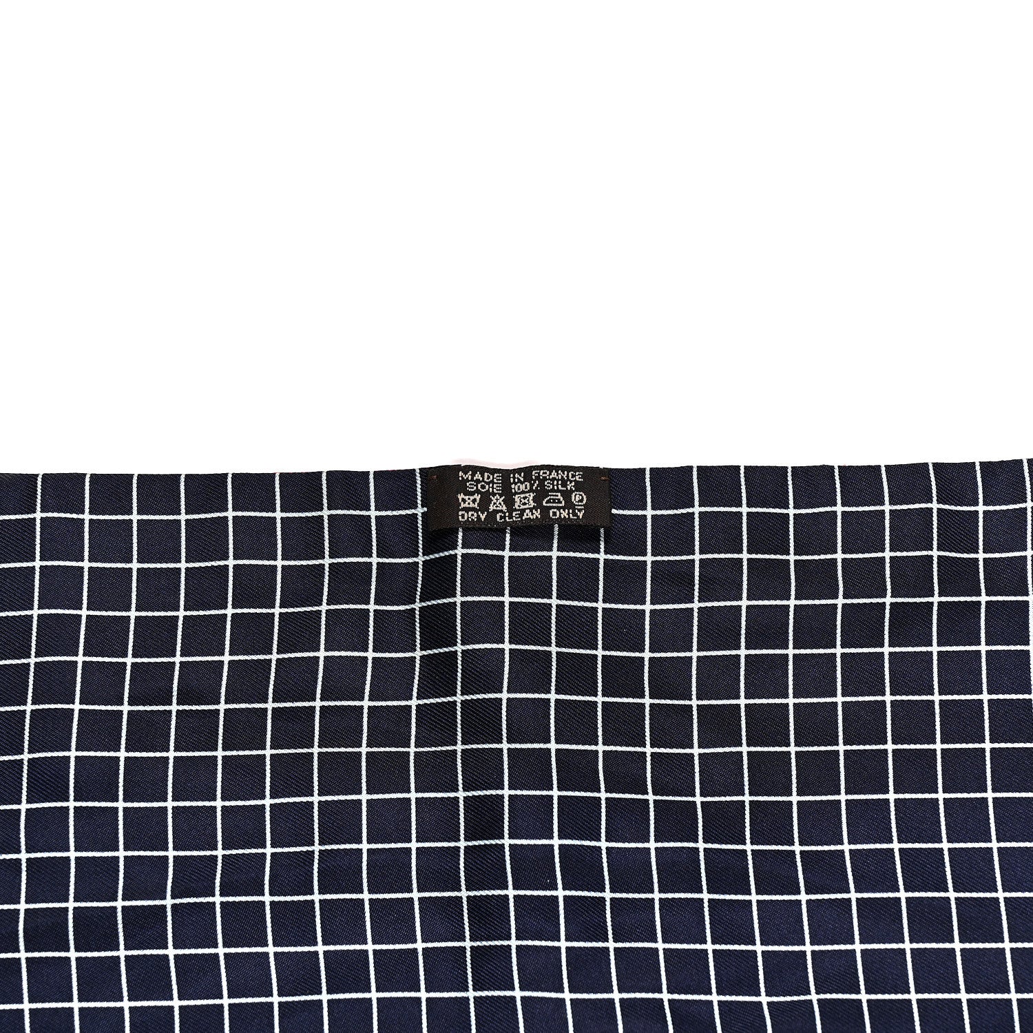 Hermes Silk Couvertures et Tenues de Jour a Carreaux Maxi Twilly Cut Vermillon Marine Ciel 3 of 4