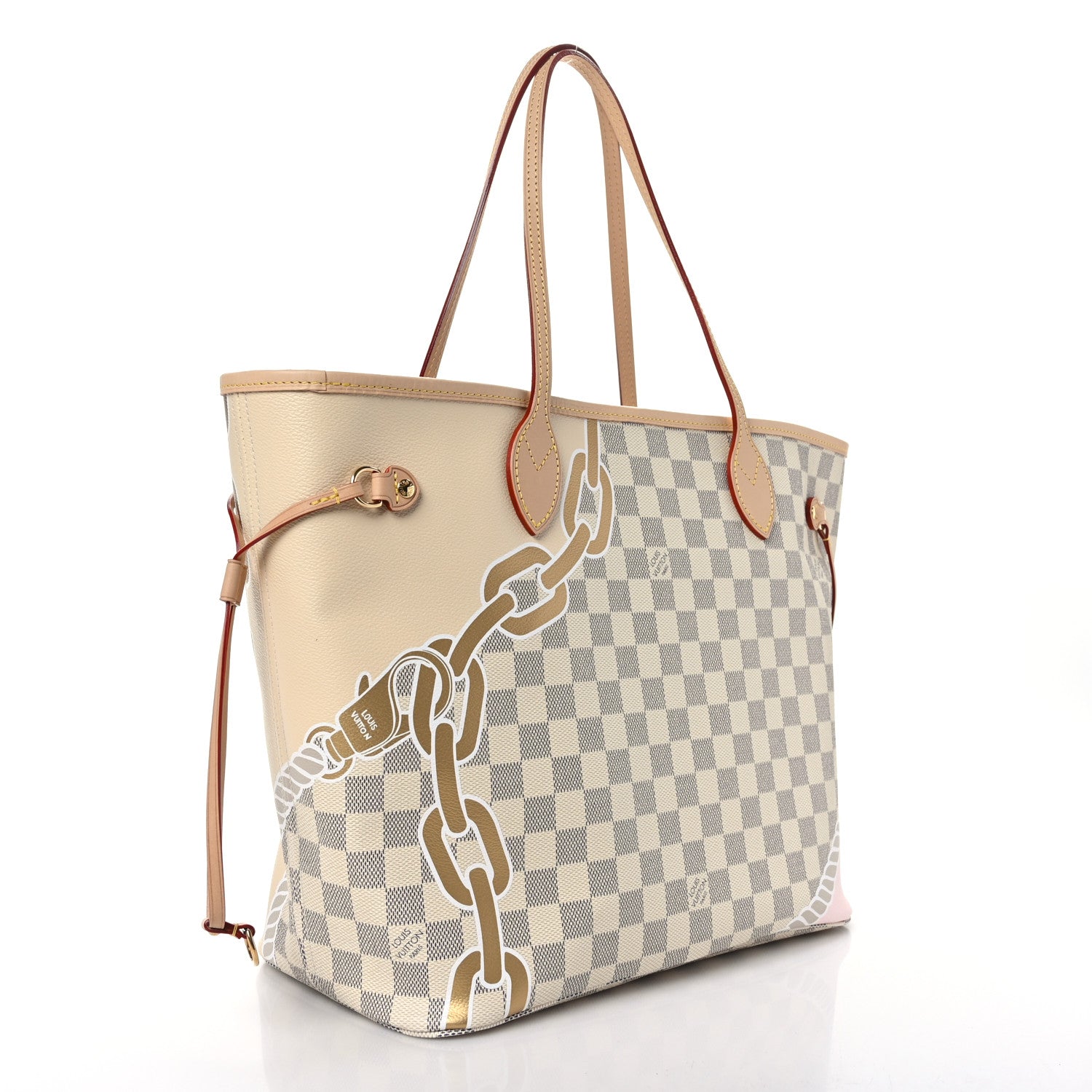 Louis Vuitton Damier Azur Nautical Neverfull MM 3 of 8