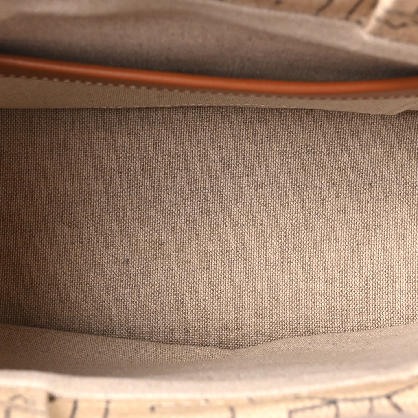 Textile Calfskin All Over Print Small Triomphe Cabas Thais Natural Tan