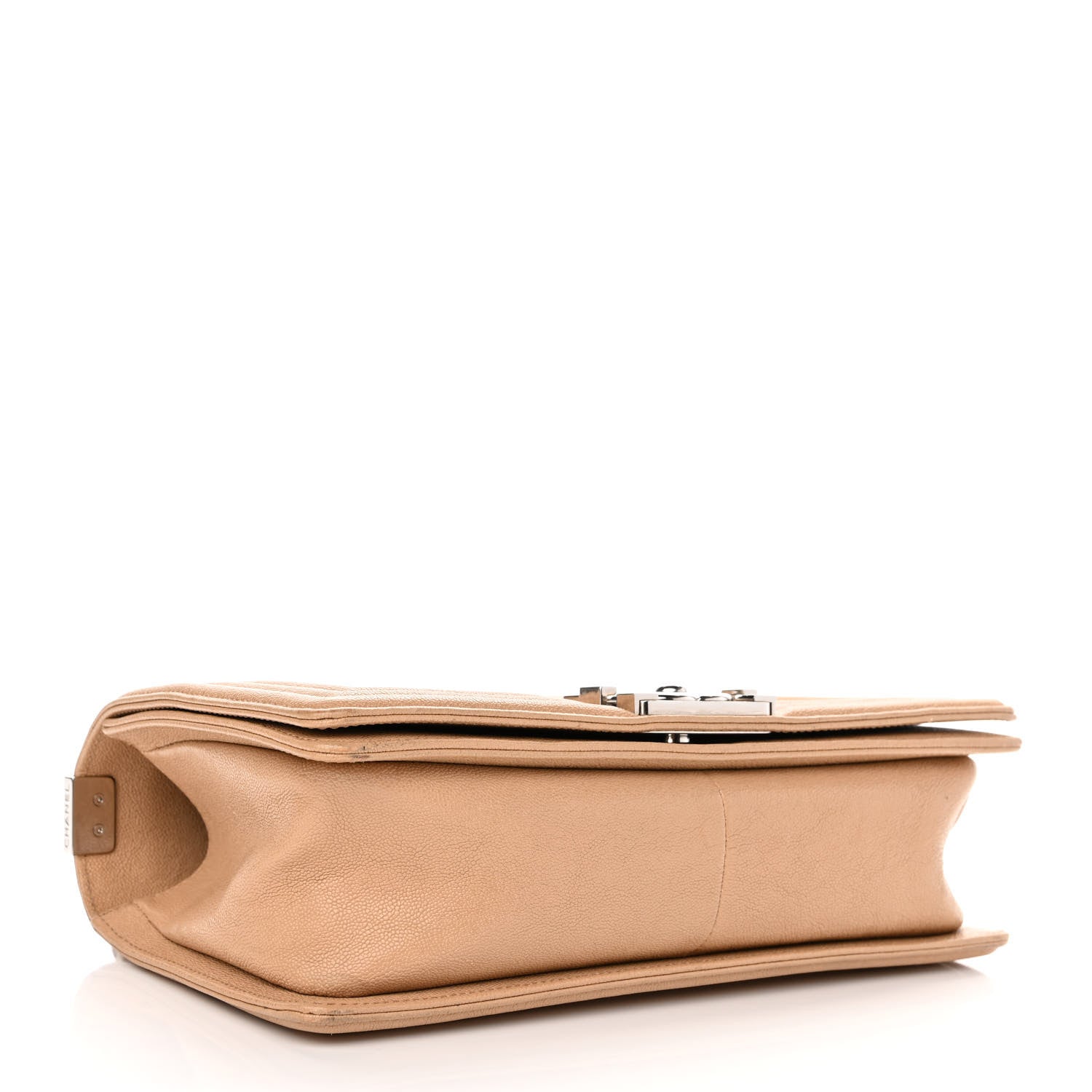 Chanel Caviar Quilted Medium Boy Flap Beige 3 of 12