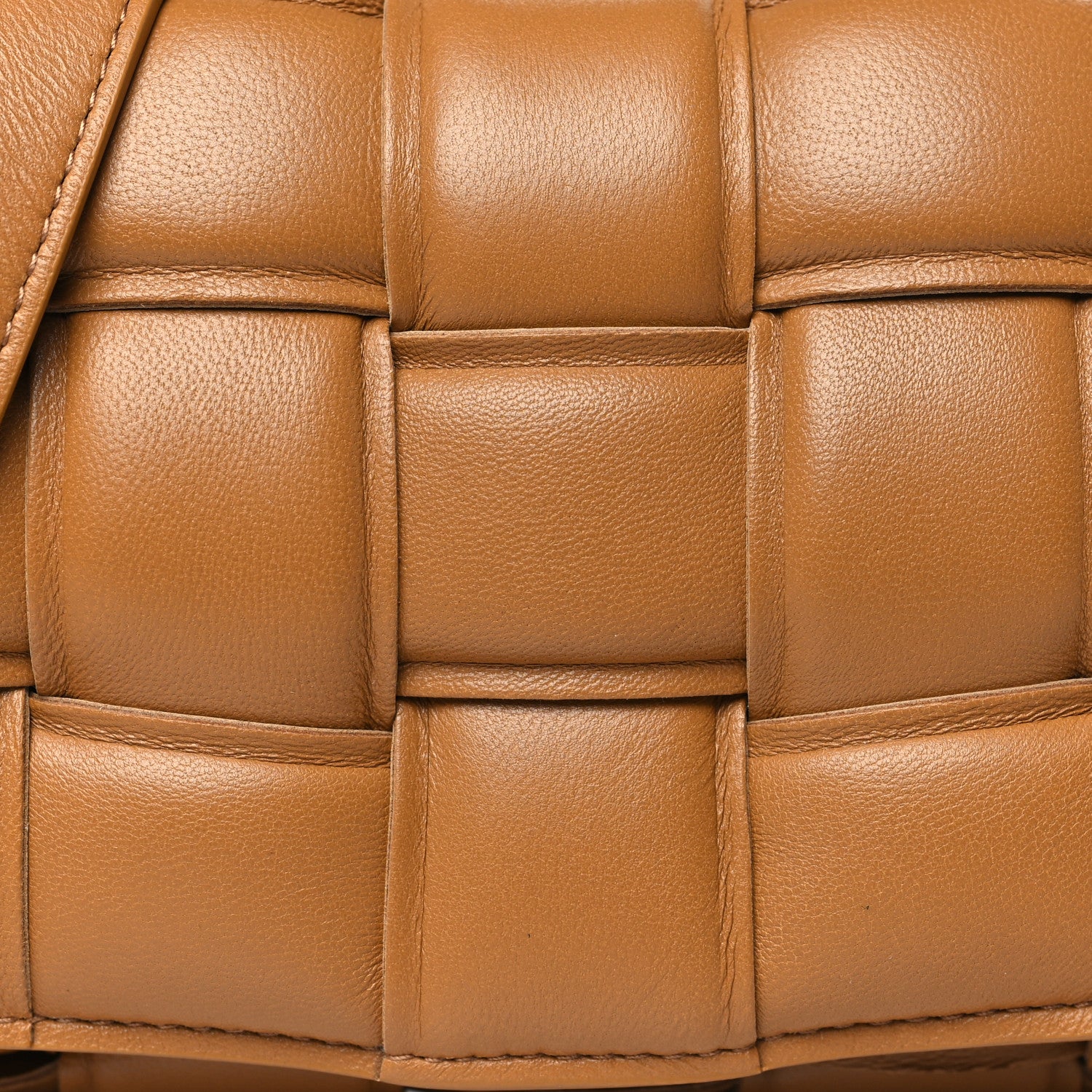 Bottega Veneta Nappa Maxi Intreccio Small Padded Cassette Crossbody Bag Camel 8 of 10