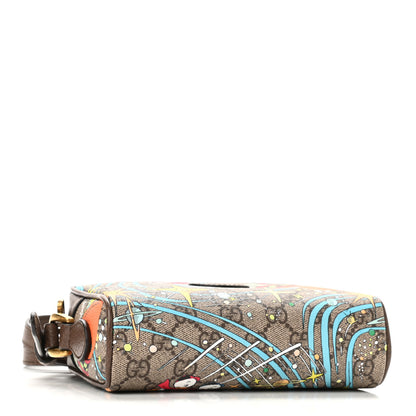 Gucci X DISNEY GG Supreme Monogram Donald Duck Interlocking G Shoulder Bag Beige Multicolor New Acero 4 of 10