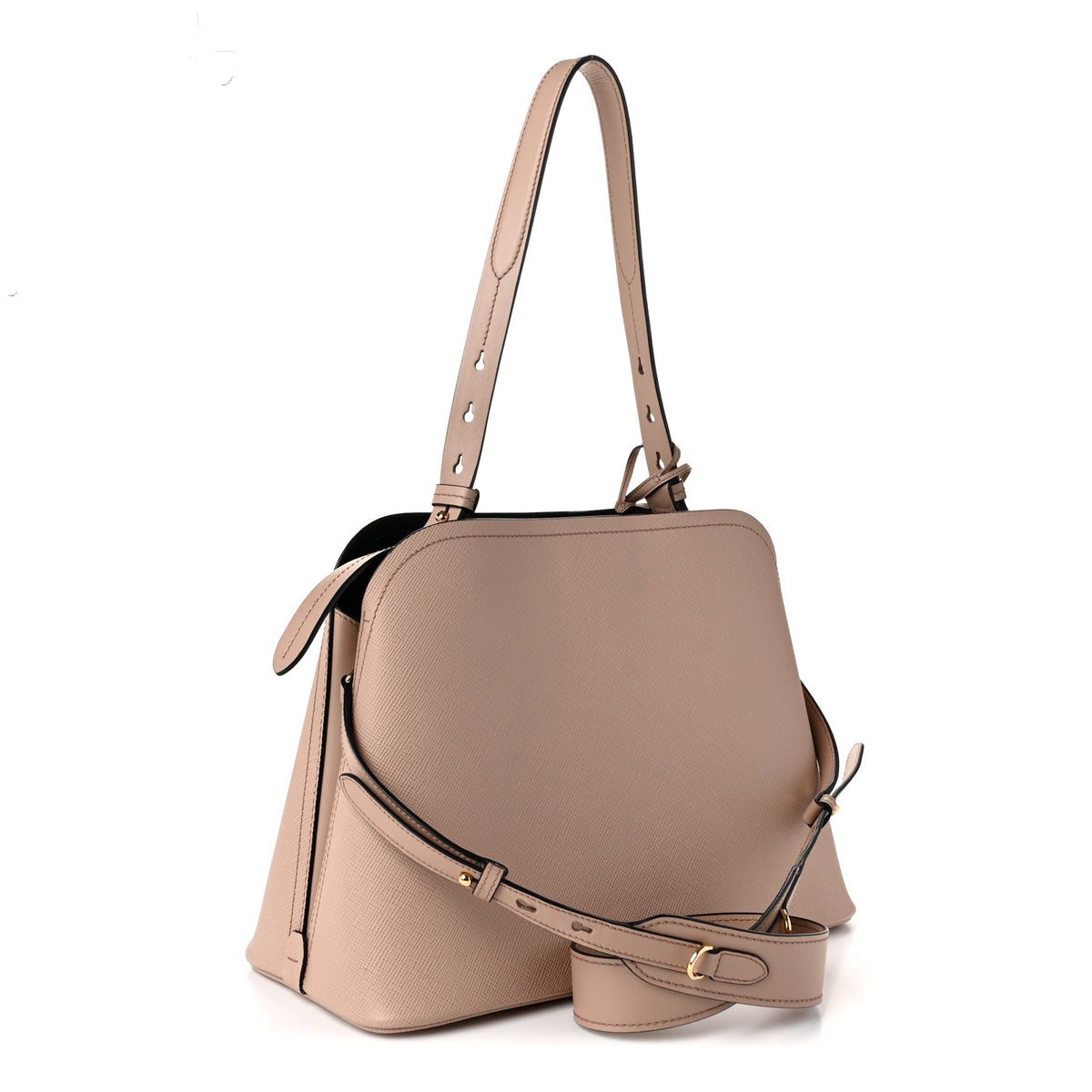 Prada Saffiano Cuir Matinee Tote Cipria Black 3 of 9