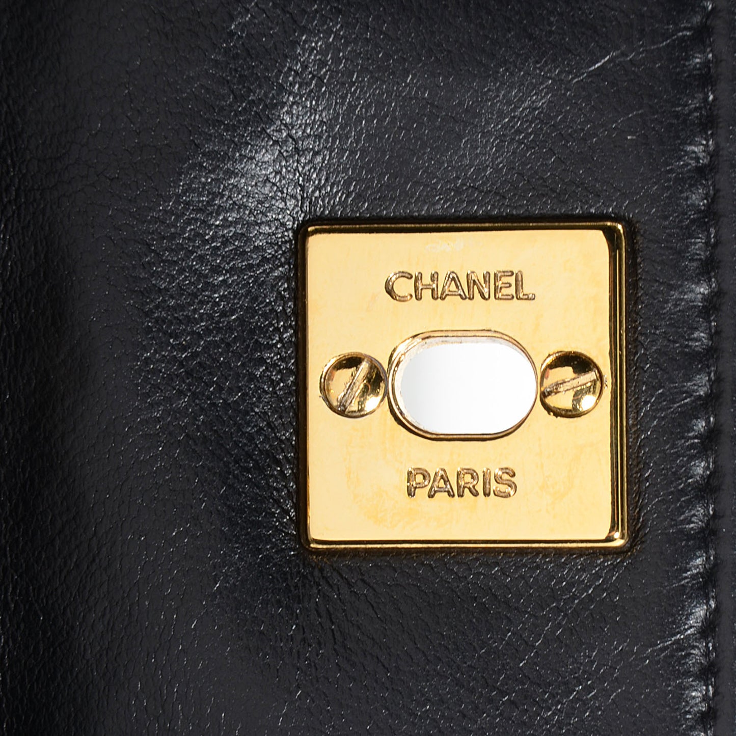 Lambskin Quilted Micro Mini Flap Black