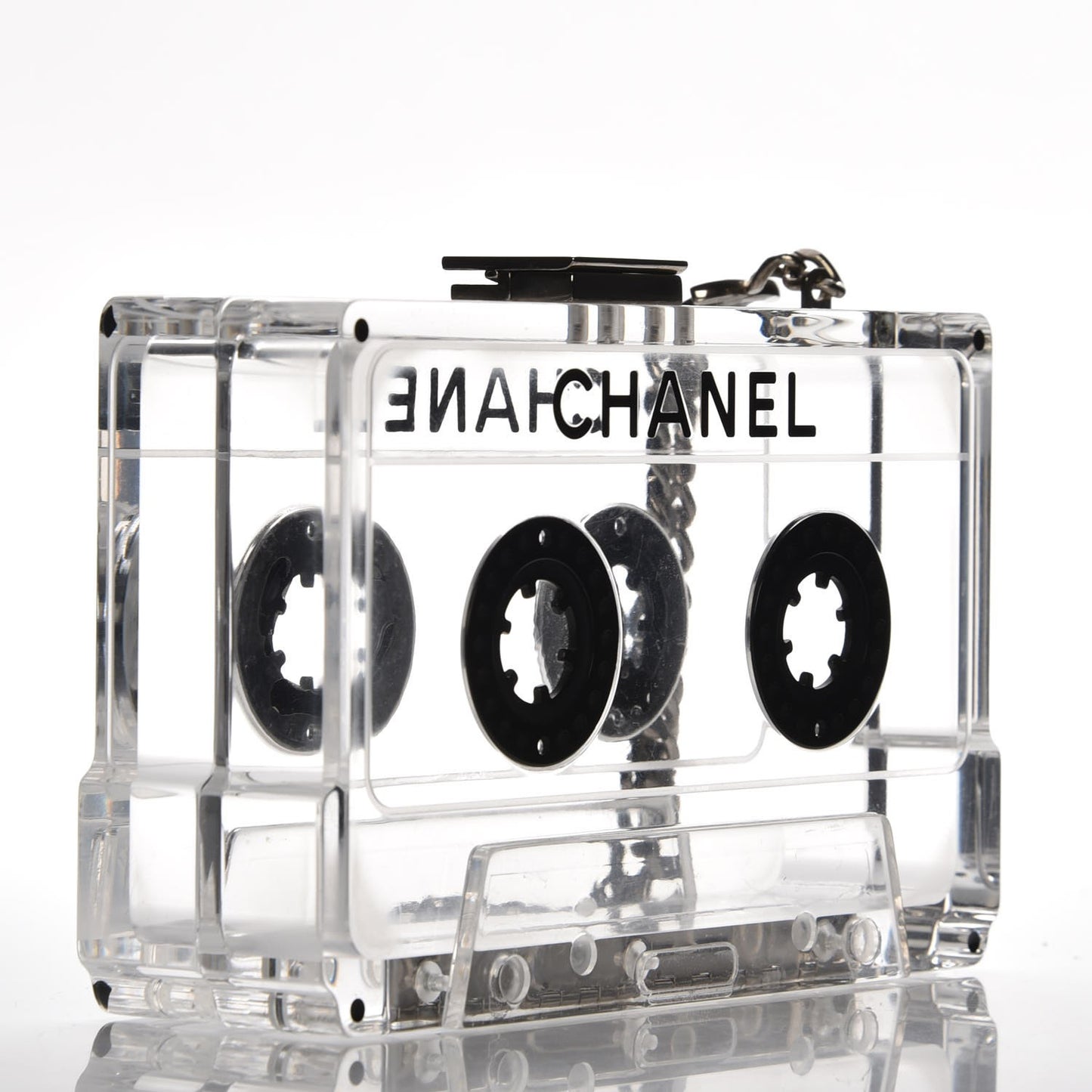 Lucite Cassette Clutch