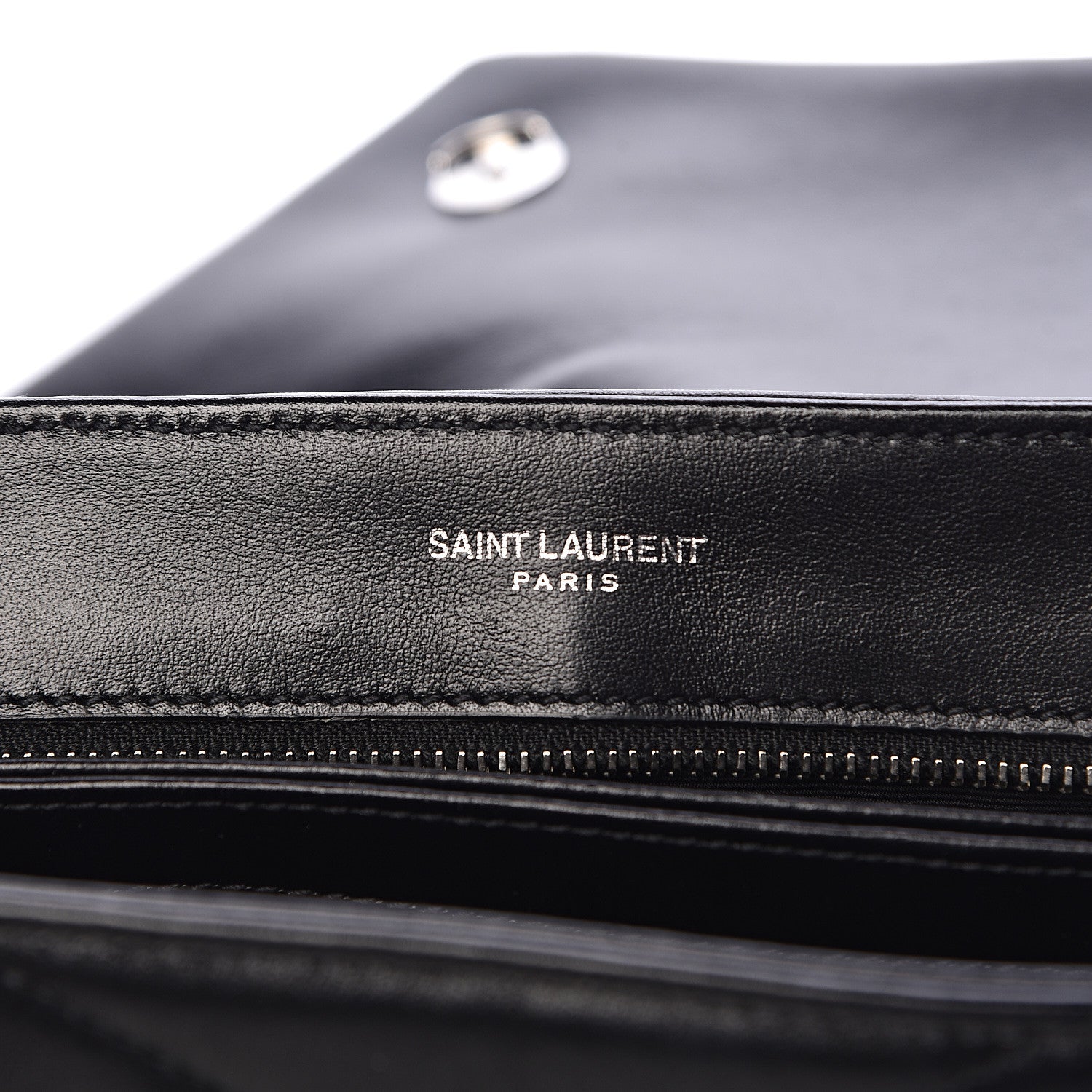 Saint Laurent Calfskin Y Quilted Monogram Toy Loulou Crossbody Bag Black 8 of 13