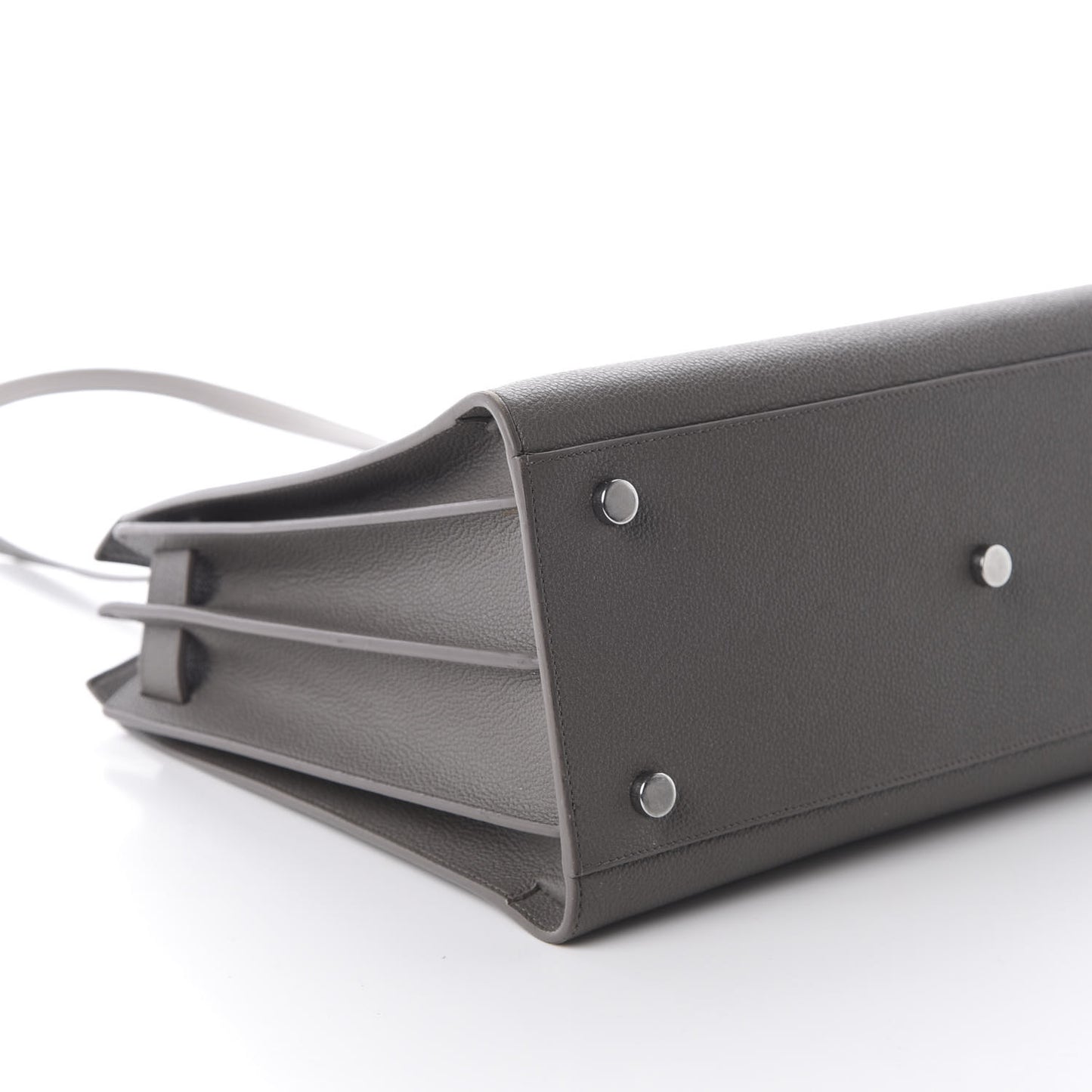 Grained Calfskin Small Sac De Jour Fog