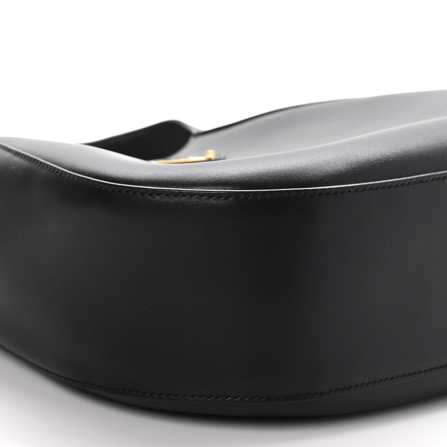Prada City Calfskin Triangle Large Hobo Shoulder Bag Black 7 of 8