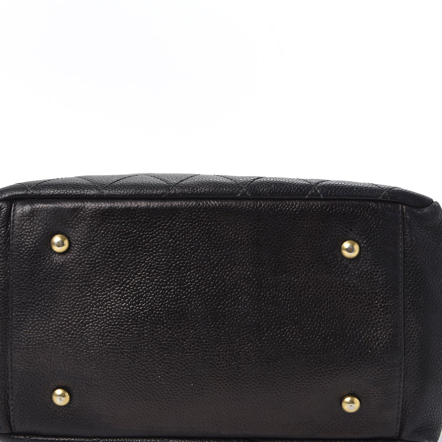 Caviar Quilted Petit Timeless Tote PTT Black