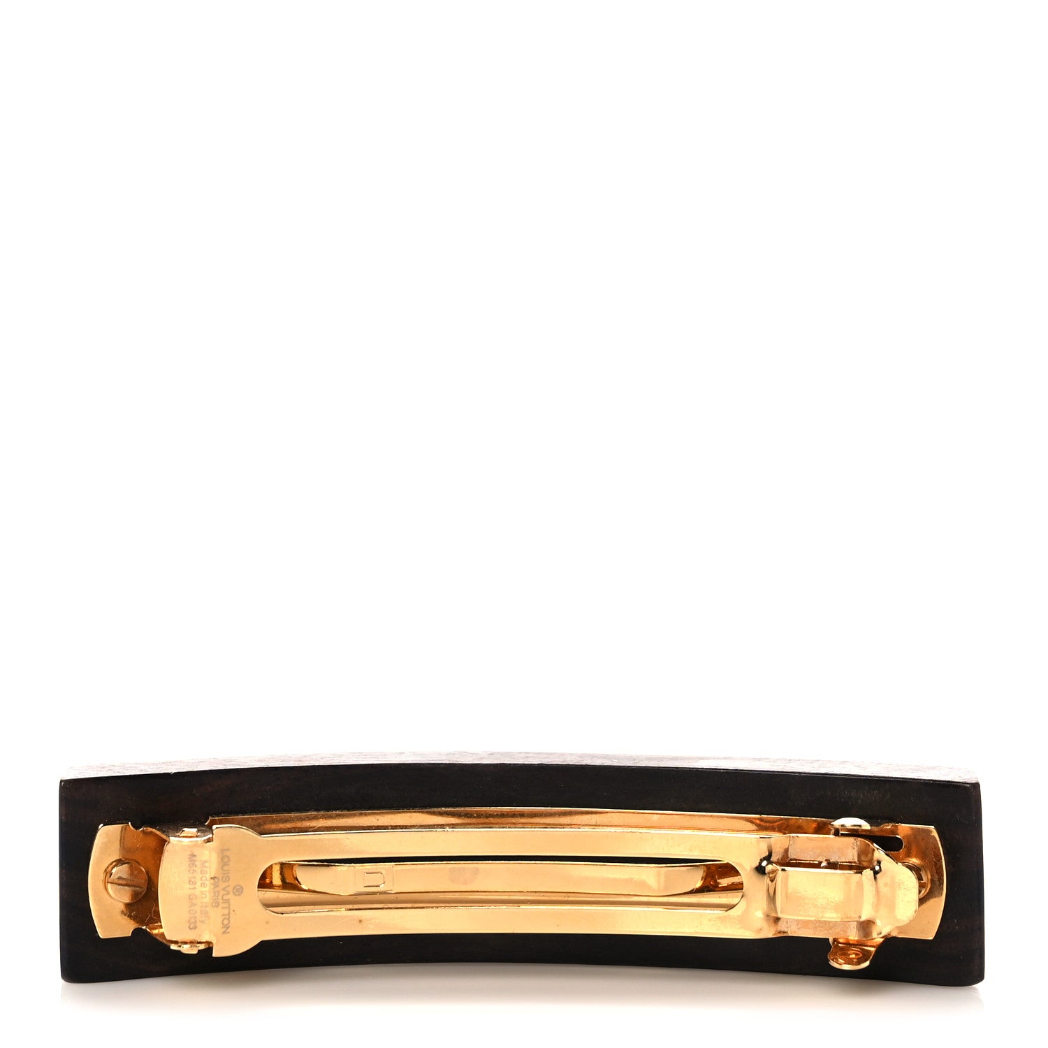 Louis Vuitton Dark Tiger Wood Sylvania Hair Barrette 3 of 6