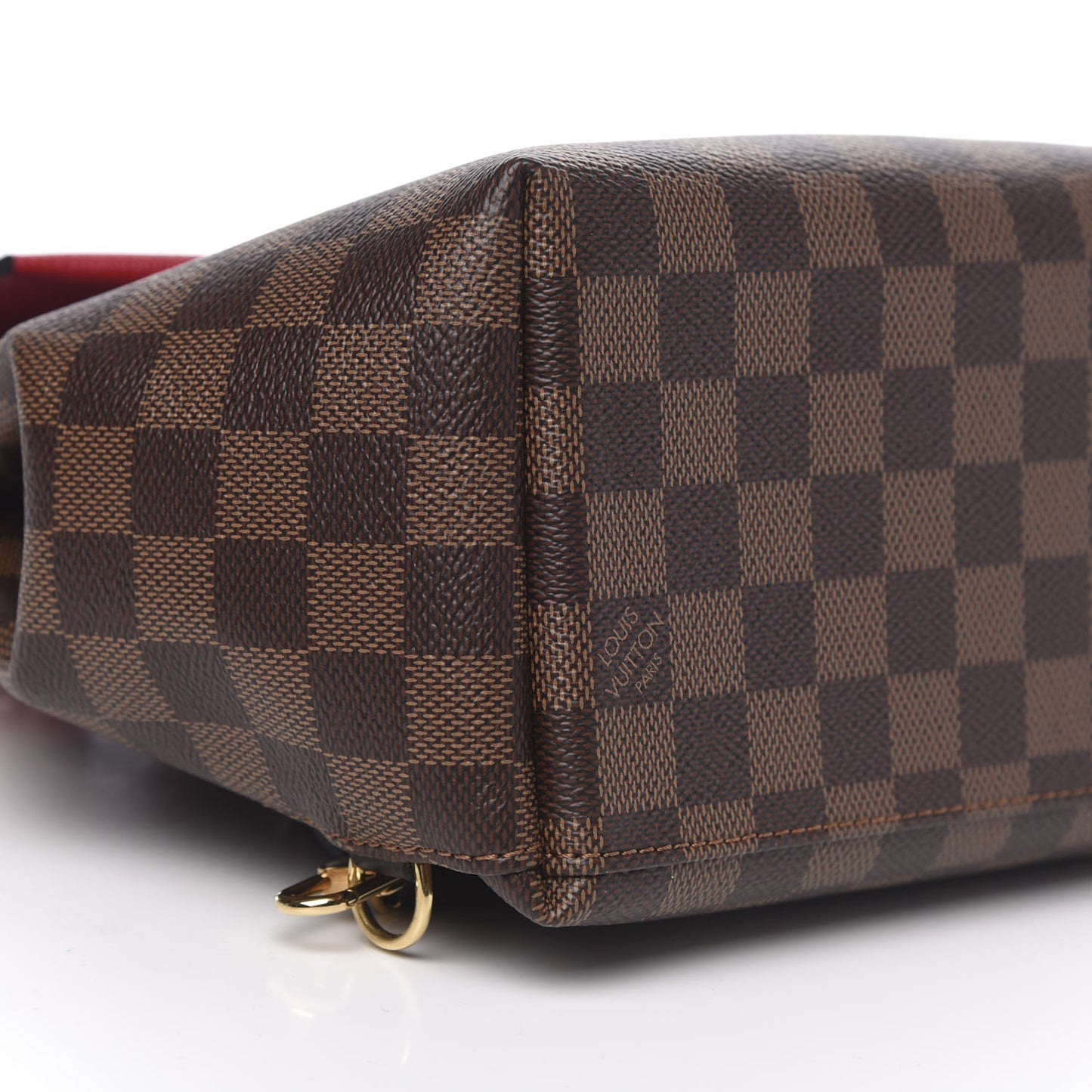 Damier Ebene Clapton Backpack Scarlet