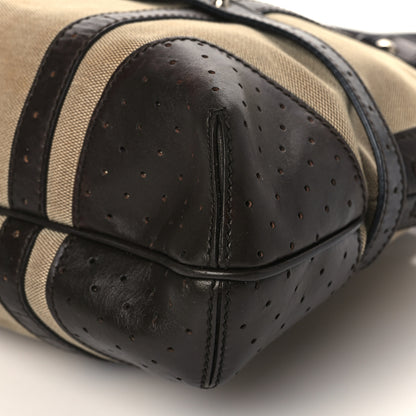 Gucci Canvas Web GG Reins Shoulder Bag Brown 7 of 12