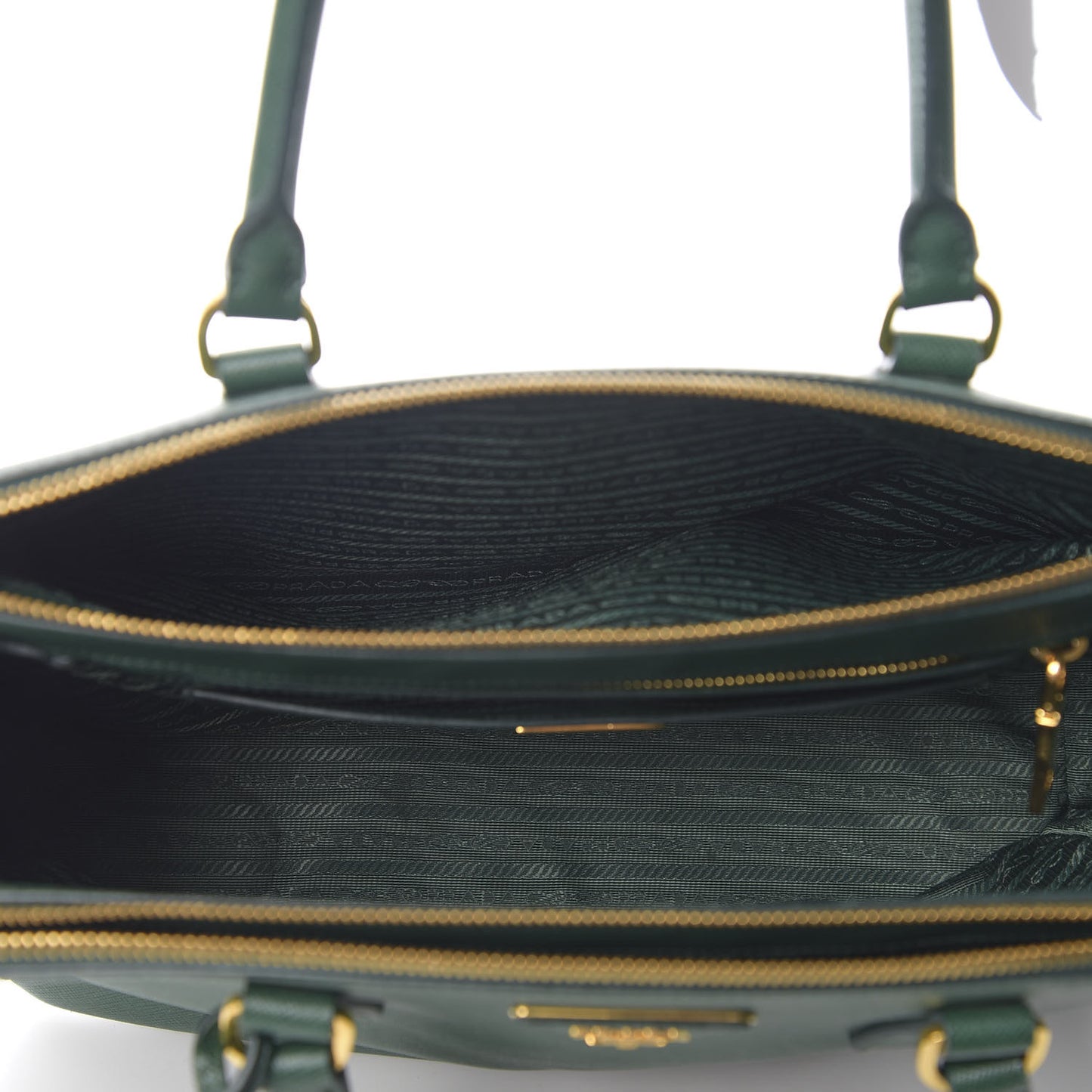 Saffiano Medium Galleria Double Zip Tote Biliardo