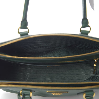 Prada Saffiano Medium Galleria Double Zip Tote Biliardo 5 of 9