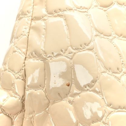 Miu Miu Vernice Alligator Embossed Shoulder Bag Sabbia 11 of 11