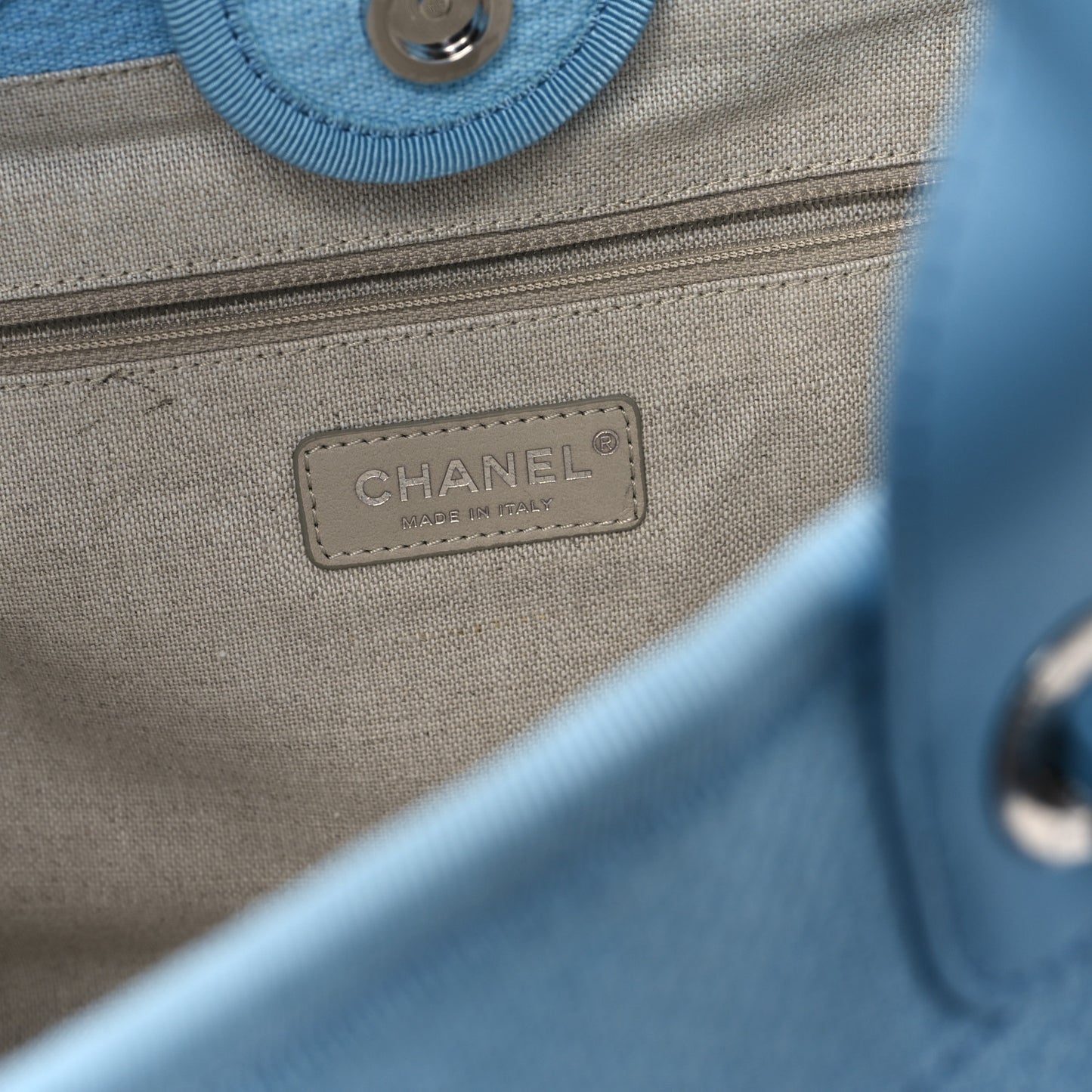 Mixed Fibers Small Deauville Tote Light Blue