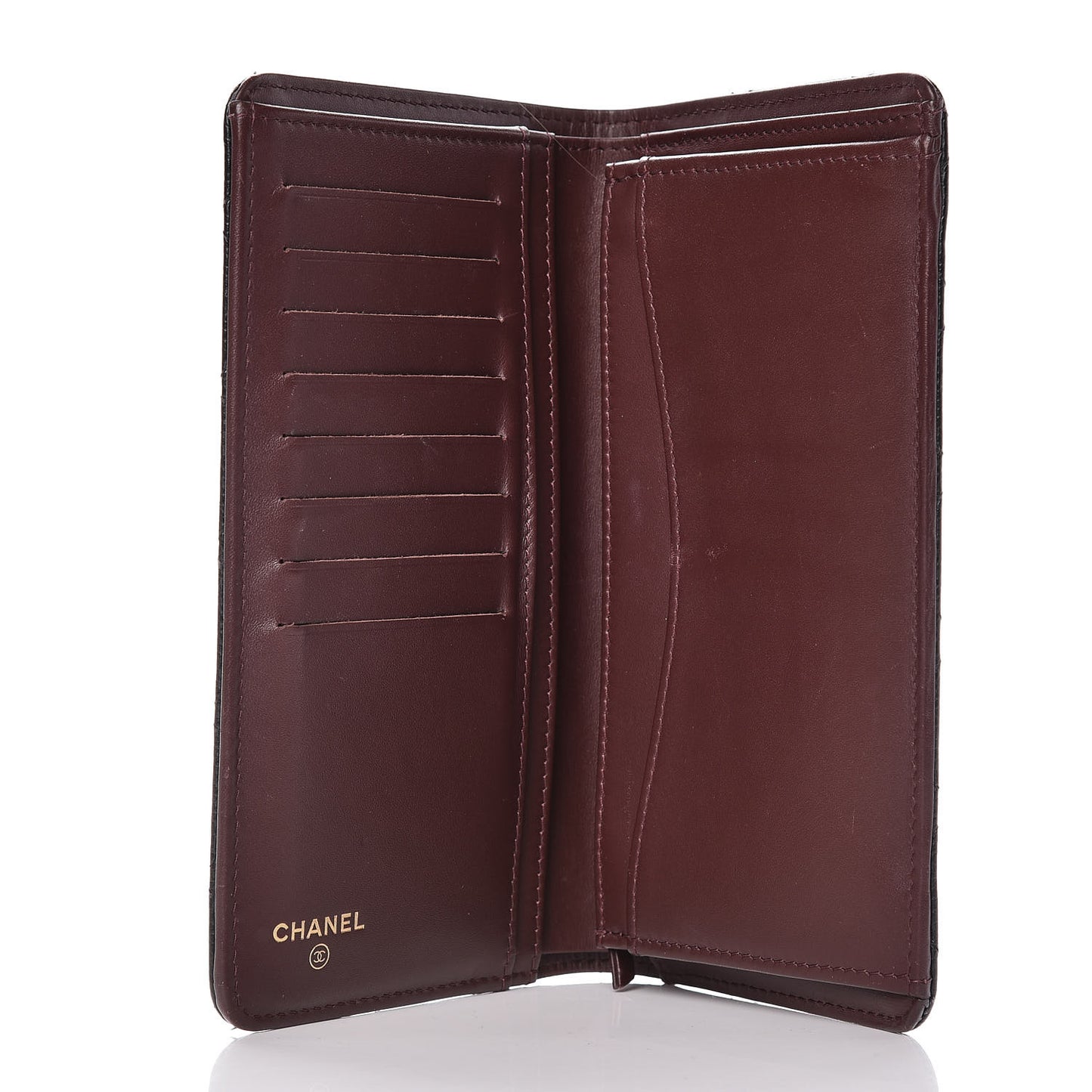 Caviar Quilted Yen Wallet Black