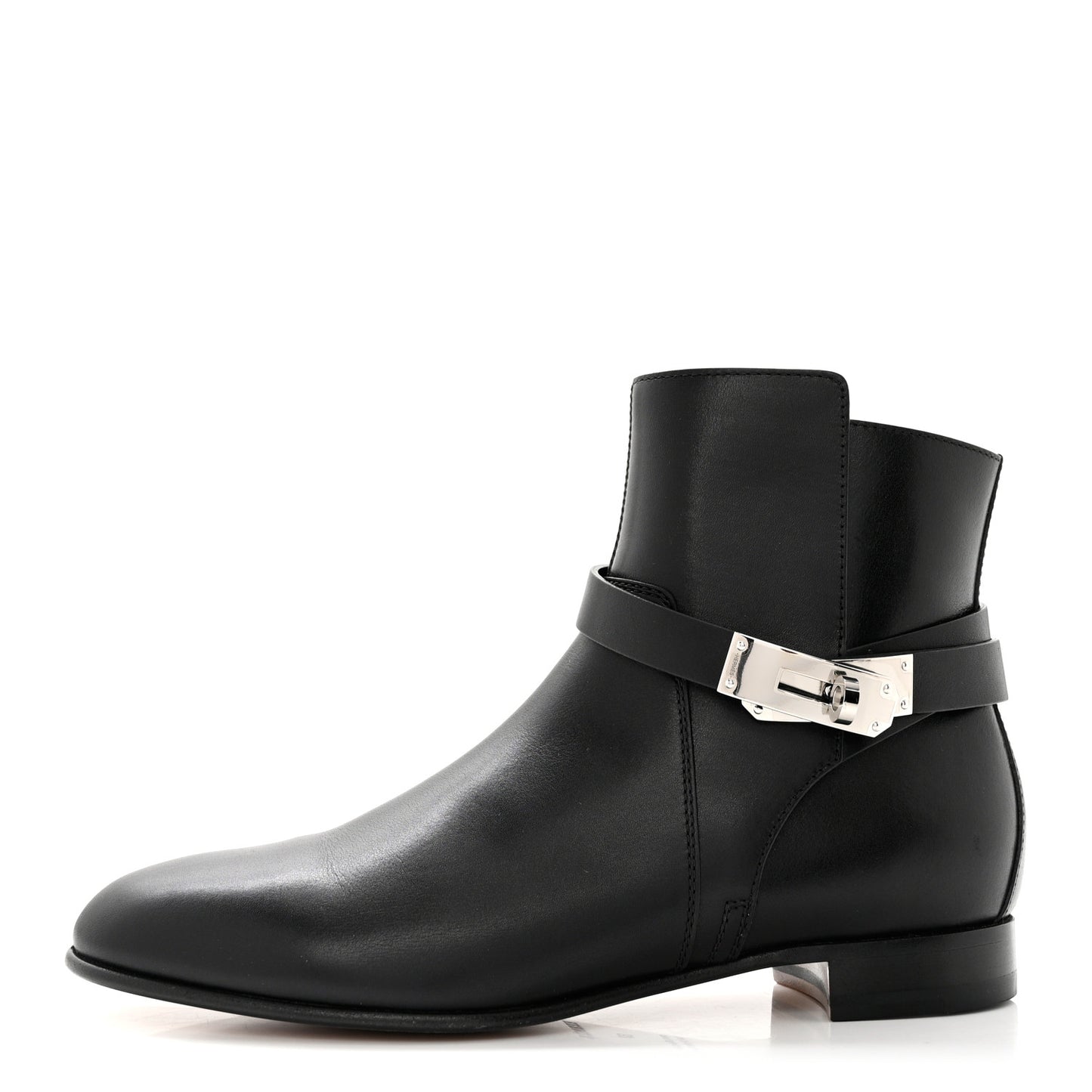 Calfskin Follow Ankle Boots 37 Black