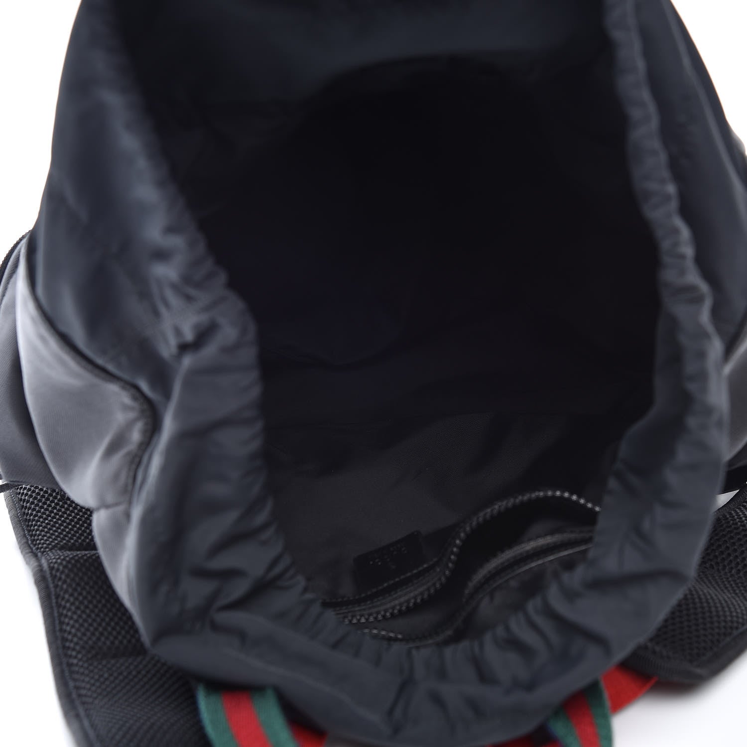 Gucci Techno Canvas Web Drawstring Backpack Black 7 of 14