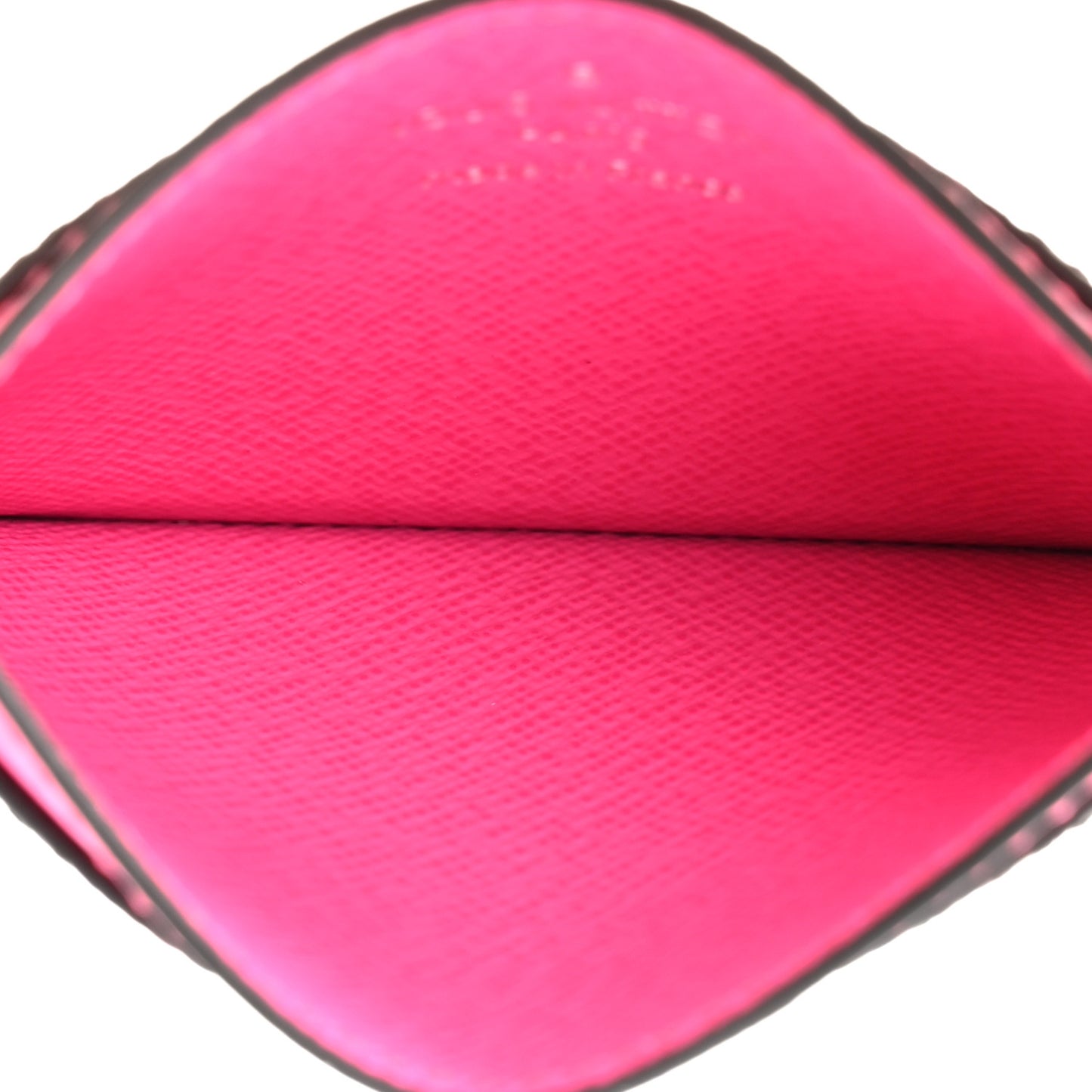 Monogram Macassar Card Holder PM Fuchsia