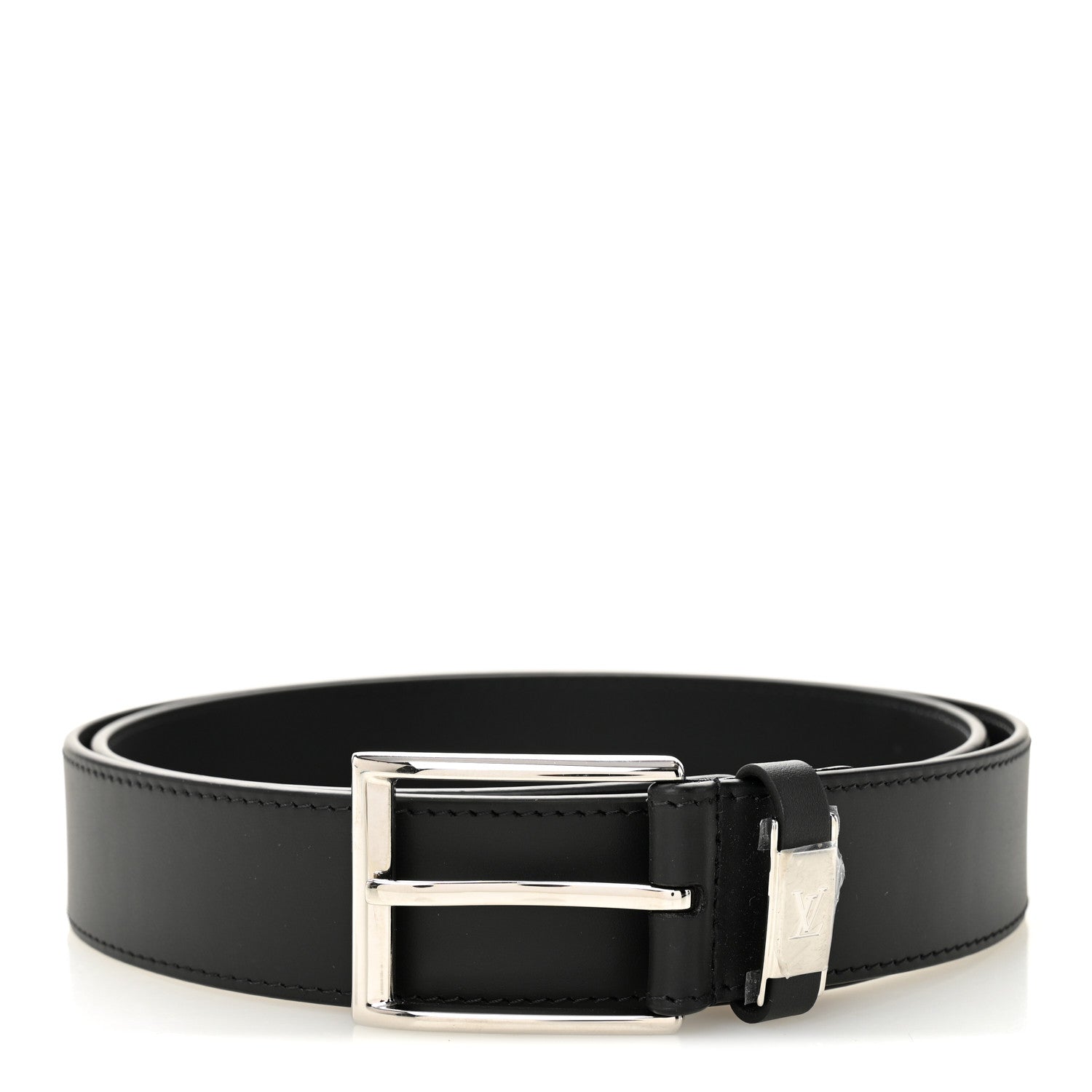 Louis Vuitton Calfskin Vendome 35mm Uniform Belt 100 40 Black 1 of 5