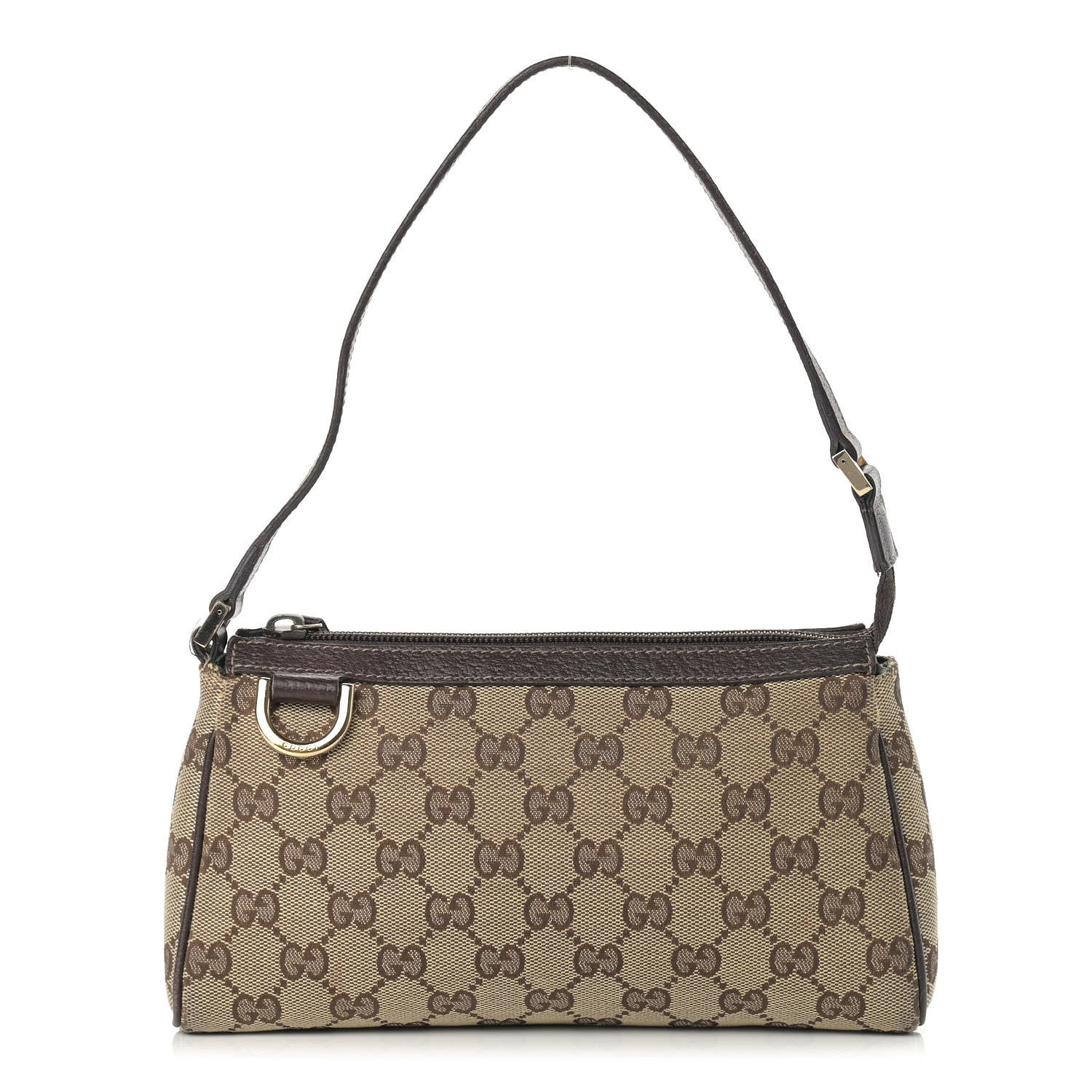 Gucci Monogram D Ring Cosmetic Case Brown 1 of 13